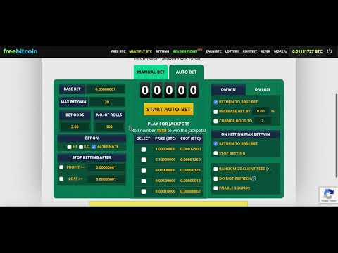 *FREE BITCOIN* - Strategy 1 - Martingale System Variant