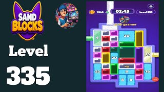 Sand blocks drop puzzle level  335  solution and walkthrough 