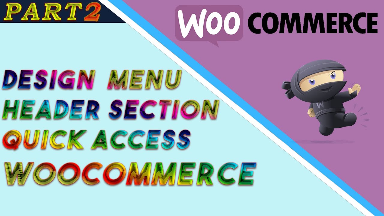 Header section design Quick access wordpress , woocommerce - PART2