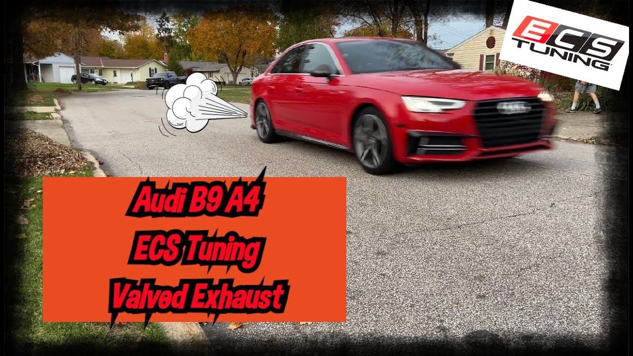 Audi B9 A4 // ECS Tuning Valved Turbo Back Exhaust