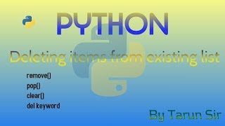 delete values from a  list in python
