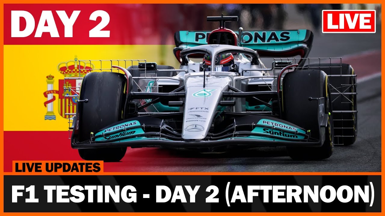 f1 testing live 2022