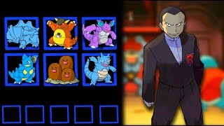 Every Pokemon owned by Giovanni (Pokemon Red & Blue)