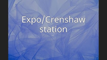 Expo/Crenshaw station