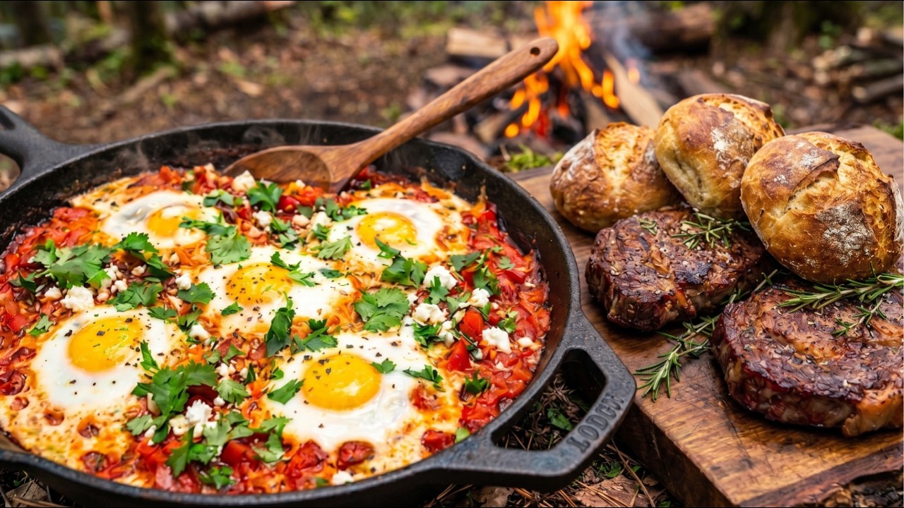Steak and Shakshuka: A Rustic Culinary Adventure Outdoors