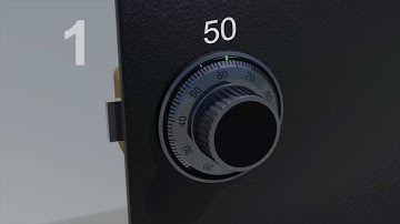 LA GARD Mechanical Lock: 4-Wheel - How to Open Using the Factory Combination