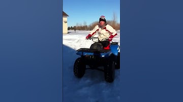 Polaris 250r in snow
