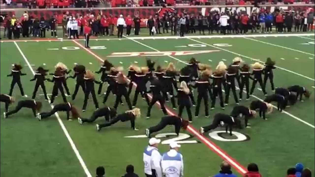 LADY CARDS DANCE TEAM PERFORMANCE AT UofL vs UK FOOTBALL GAME 