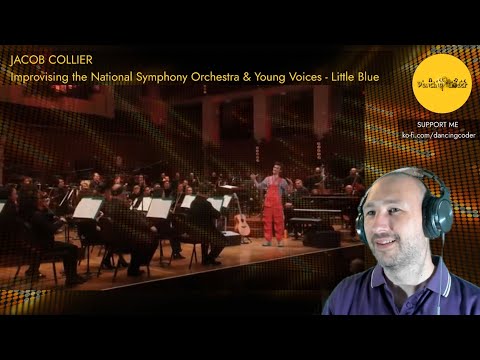 Jacob Collier Improvises the National Symphony Orchestra & Young Voices - Little Blue | Reaction