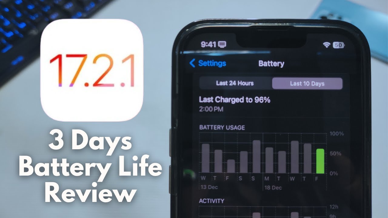 iOS 17.2.1 Battery Life Review After 3 Days - YouTube