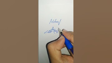 Ashfaq name signature #sign #shortsvideo #youtubeshortsvideo