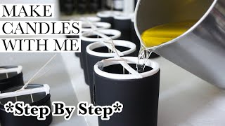 MAKE CANDLES WITH ME PODCAST EP#9 | Step By Step Explanation Of My Candle Making Process