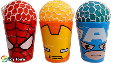 Squishy Balls with Peppa Family Nursery Rhymes and Super Surprise Toys for Kids Kinder Egg Superhero