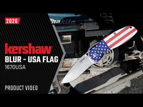 Kershaw - Blur - USA Flag - 1670USA