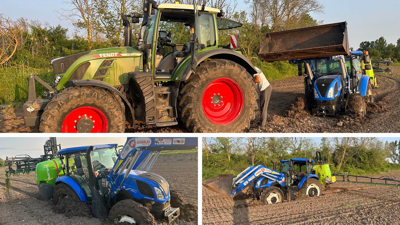 FENA BATTIK - KURTARMA OPERASYONU | FENDT 716 vs NEW HOLLAND TD5.100