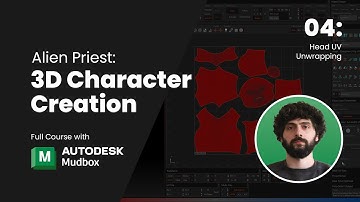 Alien Priest: 3D Character Creation – Part 4: Head UV Unwrapping