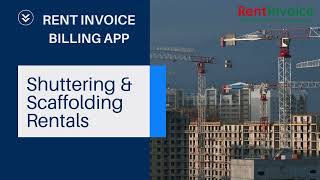 How to Manage Shuttering & Scaffolding Rentals Using Rent Invoice Billing App Construction Equipment screenshot 1