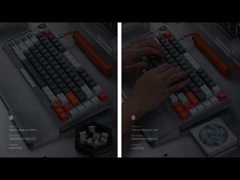 NuPhy Field75 HE Typing Sounds - Magnetic White / Magnetic Jade