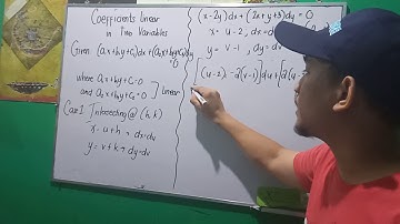 Differential Equations - Coefficients Linear in Two Variables Case 1