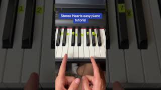 Stereo Hearts Easy Piano Tutorial