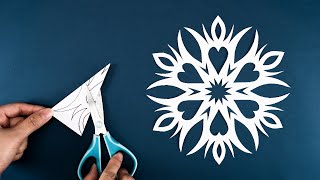Paper Snowflake #43  How to make Snowflakes out of paper  Christmas 2024