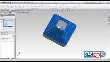 Solidworks tutorial surface - offset from multiple surfaces.avi