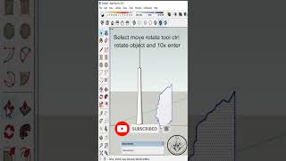 hack to make tree in #sketchup #sketchup3d #shorts #sketchuptutorial #sketchup2021