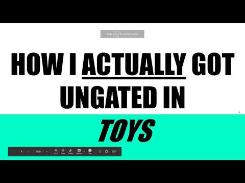 Como Realmente obter ungated em brinquedos na Amazon FBA