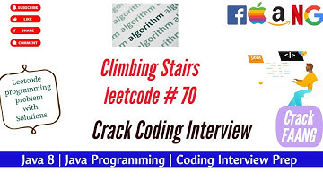 Climbing Stairs leetcode # 70 solution in java | Google Coding Interview