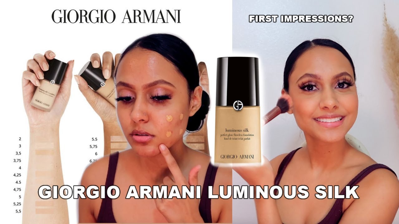 Giorgio Armani Luminous Silk Foundation Demo + Review  | First  Impressions - YouTube