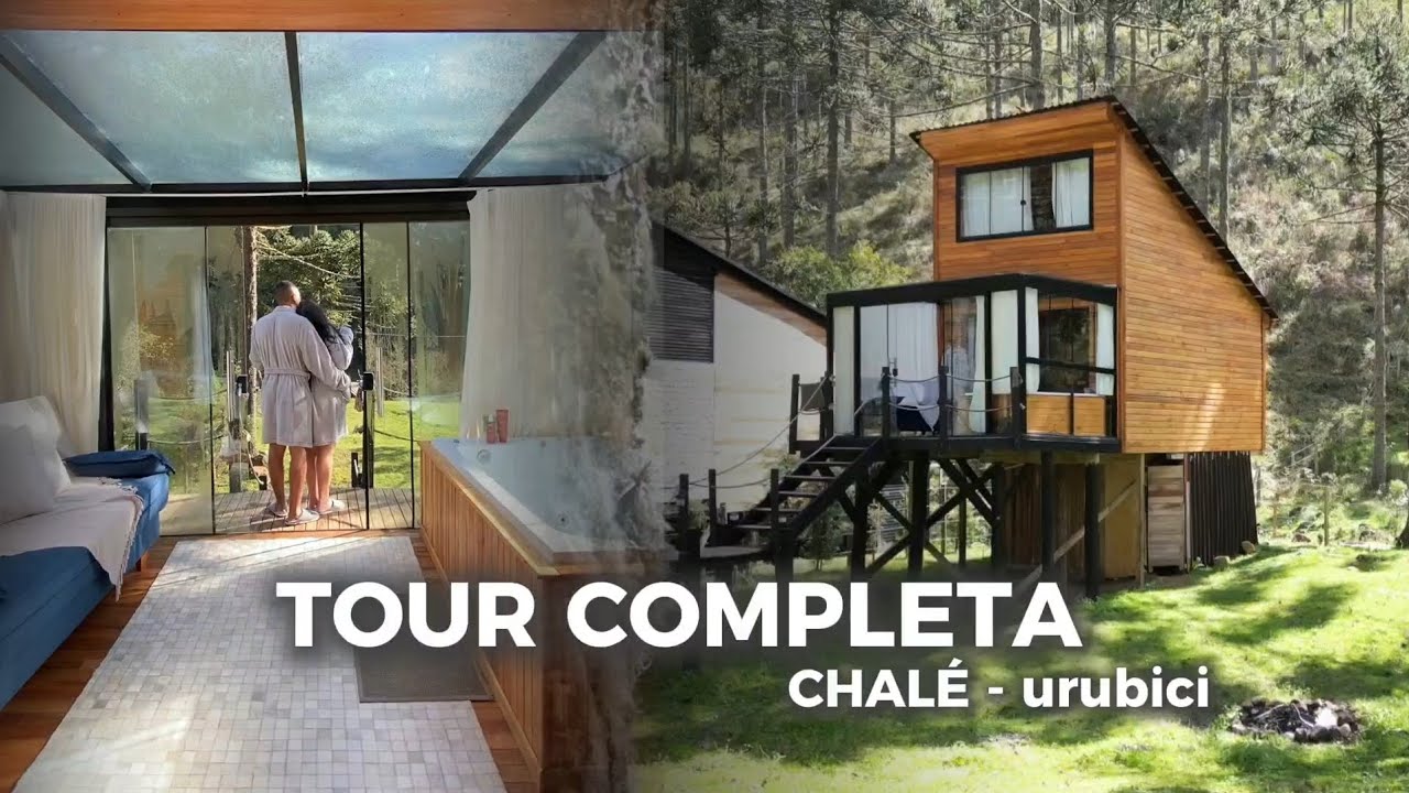 FICAMOS HOSPEDADOS EM UM CHALÉ COMPLETO | URUBICI 