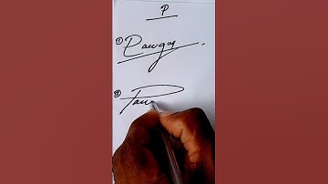 How to sign letter P??? 😃👍 #shorts #signaturestyle #simpal