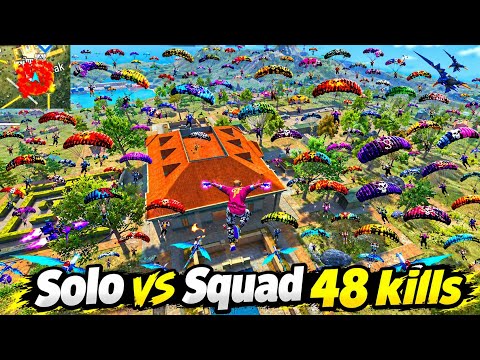 48 Kills 💪 SKORP GUN + NEW RPK  🔥 99% Headshot Rate ⚡ Solo Vs Squad Full Gameplay | Free Fire!