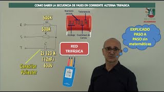 Cómo saber la secuencia de fases en trifasica sin cálculos matemáticos (Clase 132)