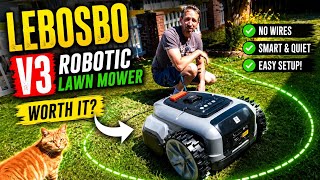This Is The Smallest Robot Lawnmower I Have Reviewed! Lebosbo V3 Robot Lawnmower