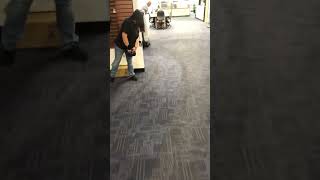 Our almost famous, Advance ES4000 extractor + vacuum, all-in-one carpet machine. Watch 10 seconds!!!