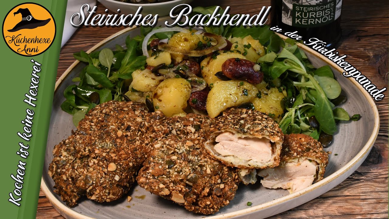 Mein Steirisches Backhendl ( auf Kartoffel Vogerlsalat mit Käferbohnen ... Mein Steirisches Backhendl ( auf Kartoffel Vogerlsalat mit Käferbohnen ...