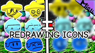 REDRAWING DAVE AND BAMBI ICONS (GOLDEN APPLE EDITION)(PART2) | fnf ibispaint x