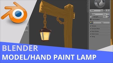 Blender - Timelapse - Modelling and Painting Cartoon Lamp