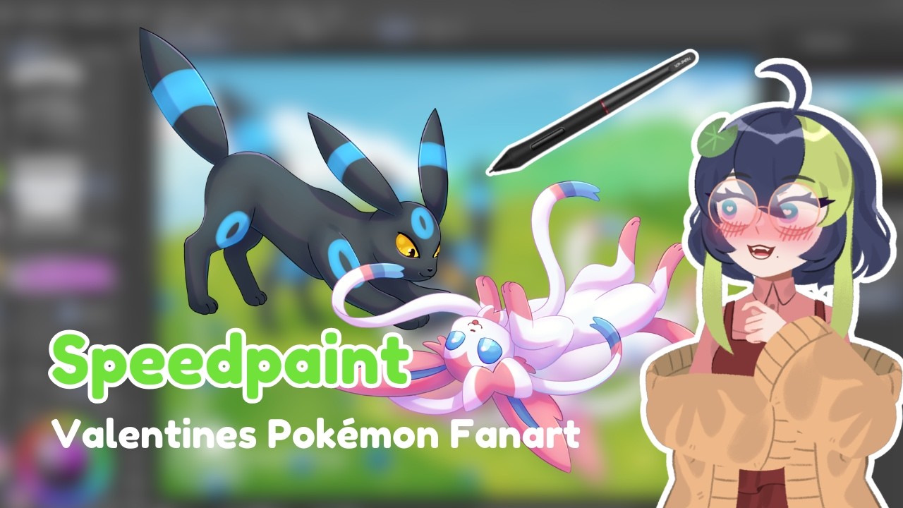 【Timelapse】Valentine Pokémon Fanart