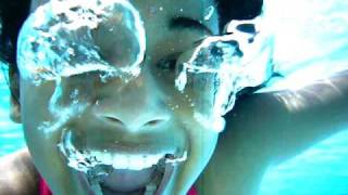 Happy girl in swimming pool Happy girl in swimming pool