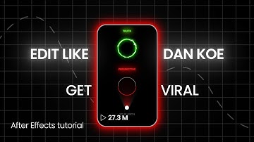EDIT LIKE DAN KOE AND GET VIRAL IN 2024! After Effects Tutorial