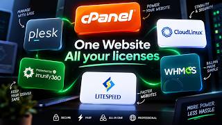 FREE LICENSE (Cpanel, Softaculous, Plesk, CloudLinux OS, immunity360)