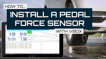 Use a VBOX Pedal Force Sensor to Accurately Measure Pedal Pressure