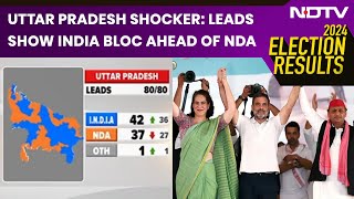 UP Election Results 2024 | Uttar Pradesh Shocker: Leads Show INDIA Bloc Ahead Of NDA