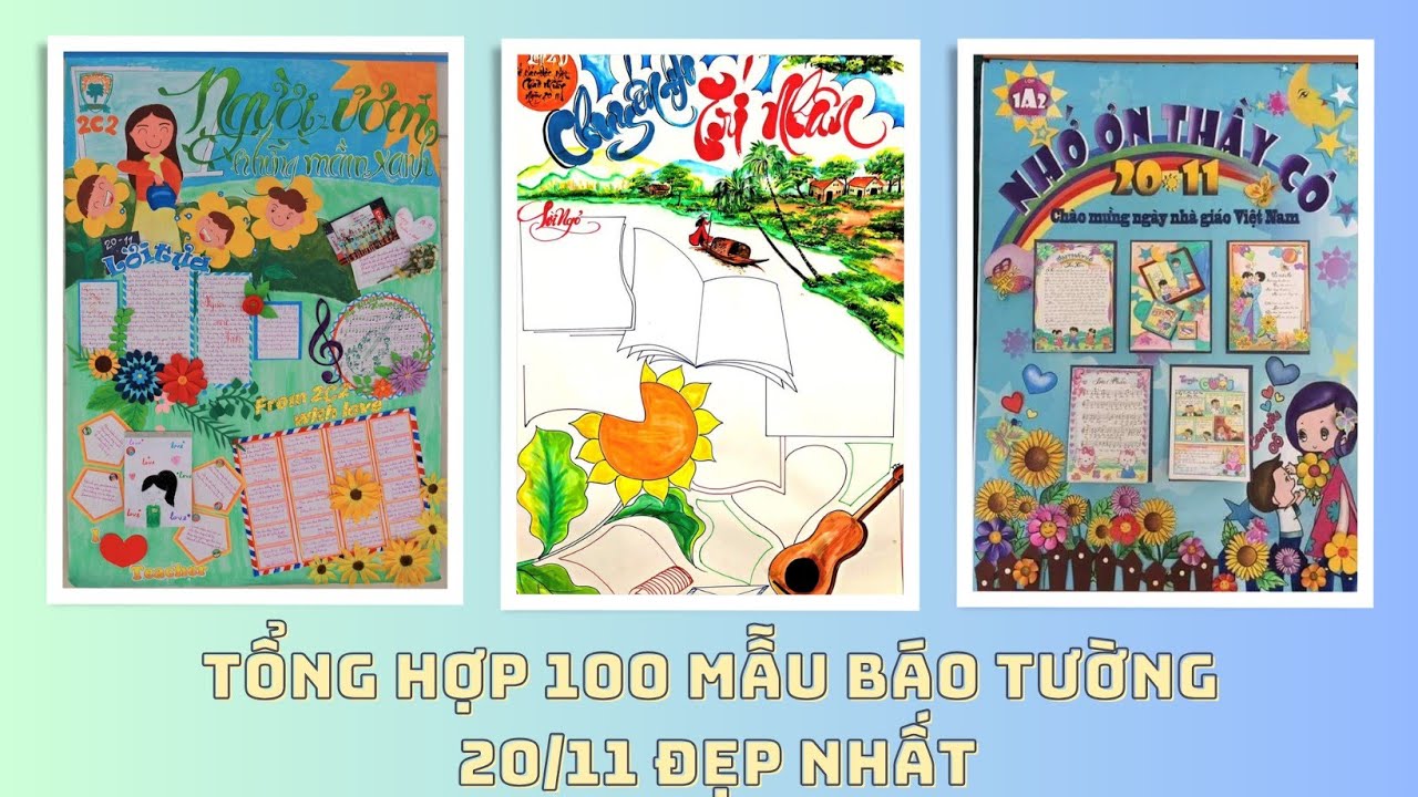 Tổng Hợp 100 Mẫu Báo Tường 20/11 Đẹp Nhất| Mẫu Trang Trí Đầu Báo ...