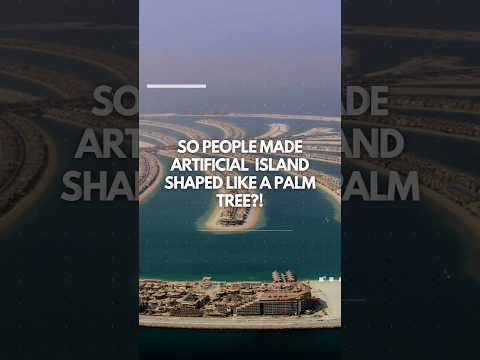 Island in the shape of the palm tree?  #didyouknow #dubai