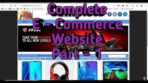 Online Shopping Website using ASP.NET C# & Sql Sever | Complete E - Commerce Website | #Part - 1