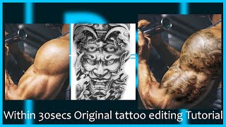 Within 30secs Original tattoo editing Tutorial-If you want to edit your photos put it in the comment screenshot 4