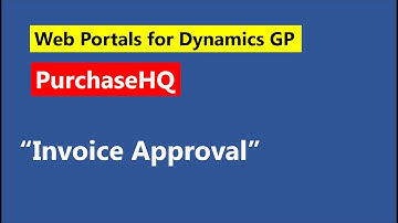 GP Elementz   PurchaseHQ   Supplier Invoice Approval (purchase web portal for Microsoft Dynamics GP)